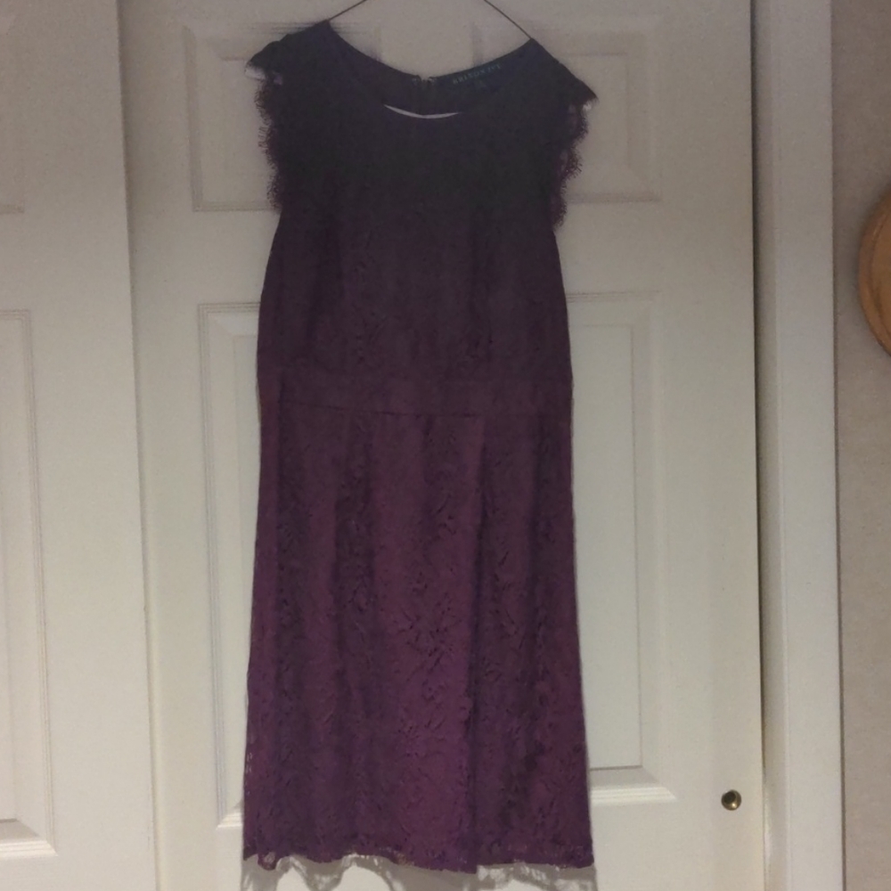 Plum lace dress